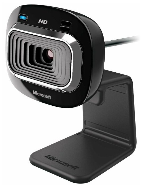 Microsoft LifeCam HD-3000 для бизнеса, черный USB2.0 с микрофоном