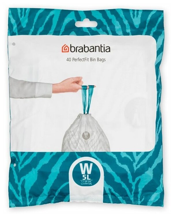 Мешки для мусора Brabantia "PerfectFit" W 5л (40шт) 137846