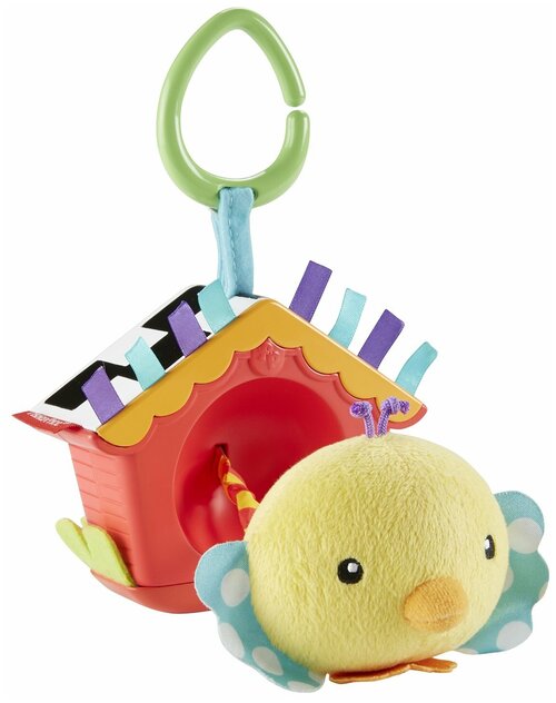 Подвесная игрушка Fisher-Price Птичка (DFP95), желтый/красный