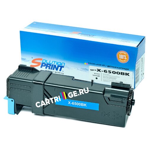 SOLUTION PRINT SP-X-6500Bk, 3000 стр, черный картридж sprint sp x 6100m 106r00677 106r00681 для xerox совместимый