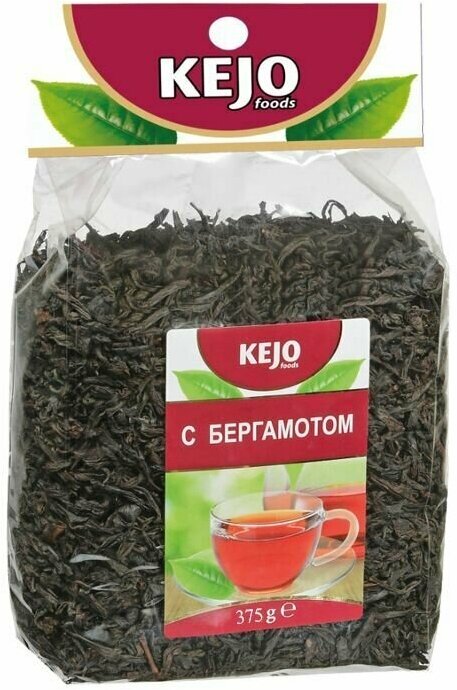 Чай листовой KEJOfoods черный с бергамотом 375 гр м/у