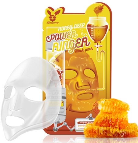 Elizavecca Тканевая маска для лица Honey Deep Power Ringer Mask Pack, 23 мл.