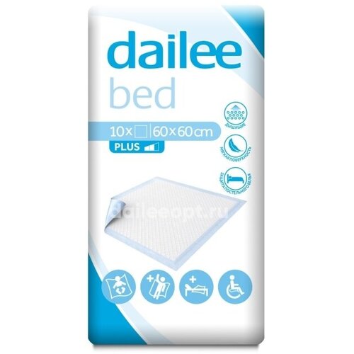 Пеленка впитывающая одноразовая 60 х 60 см 10 шт 410₽