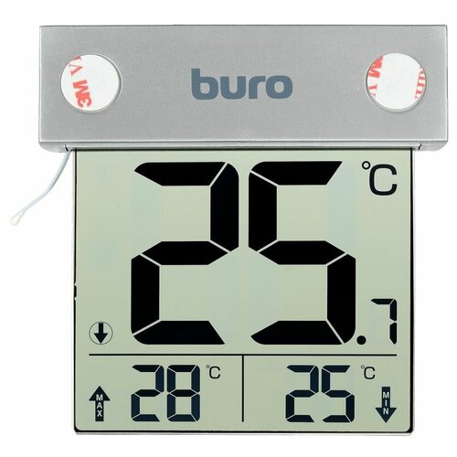 Термометр Buro P-6041, серебристый термометр buro p 6041