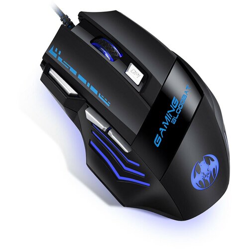 Игровая мышь оптическая проводная яркая 7keys Коврик с рисунком 97300₽