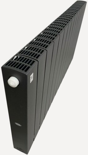 Изображение товара Биметаллический радиатор Rifar SUPREMO Ventil 500, 14 секций, нижнее подключение левое (SVL), цвет Антрацит