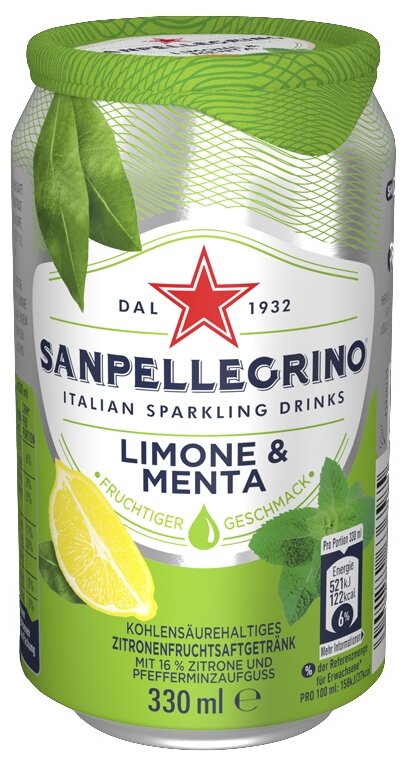 Напиток San Pellegrino Лимон Мята 330 мл ж/б - фотография № 2