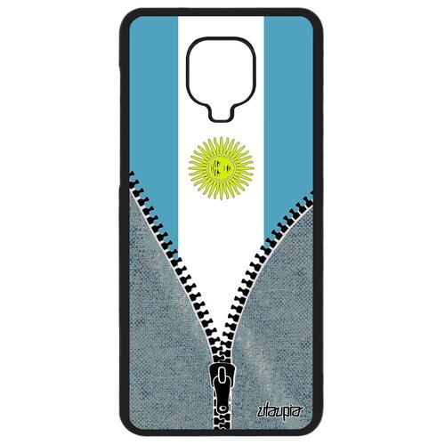 фото Чехол для телефонов redmi note 9 pro, "флаг аргентины на молнии" туризм страна utaupia