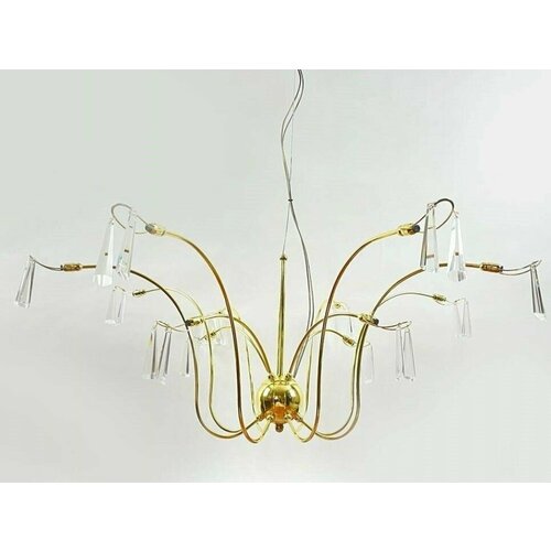 LVK P 21094/8+4 Go люстра D80H45-115 12хG4x20W