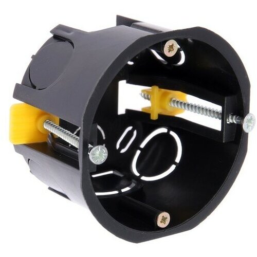 Коробка установочная Luazon Lighting 68х45 мм IP20 для полых стен черная 348₽