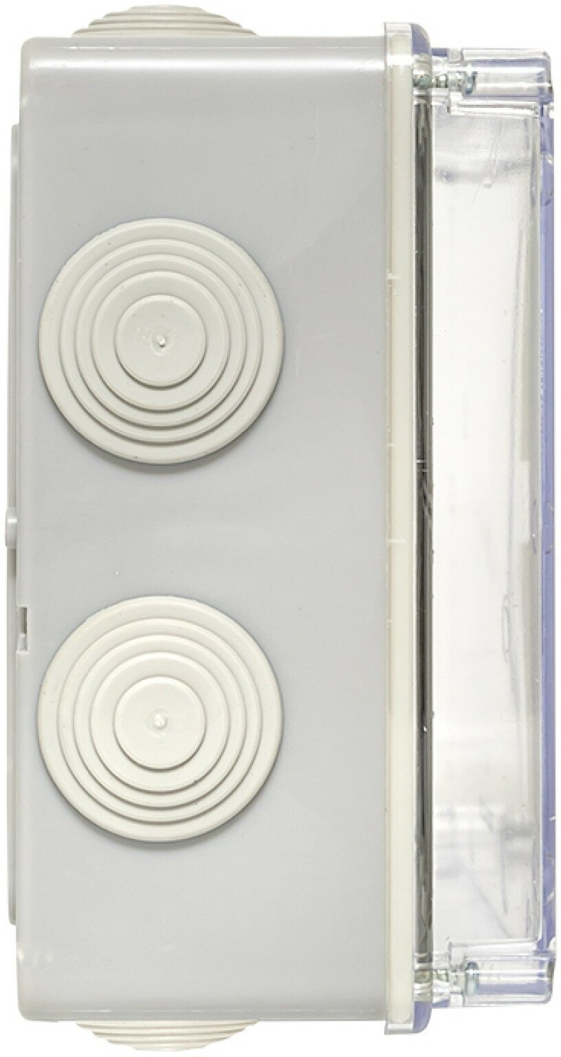 Коробка распределительная КМР-050-042пк пылевлагозащищенная, 10 мембранных вводов, уплотнительный шнур, прозрачная крышка (190х140х70) EKF PROxima - фотография № 6