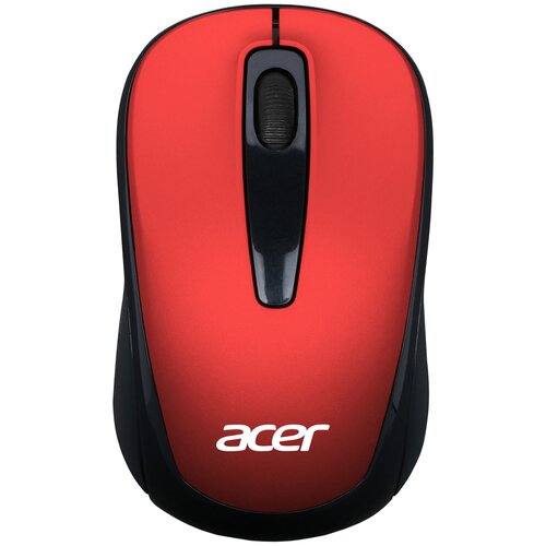 Мышь Acer OMR136, оптическая, беспроводная, USB, красный [zl. mceee.01j] мышь acer omr136 красный оптическая 1000dpi беспроводная usb для ноутбука 2but