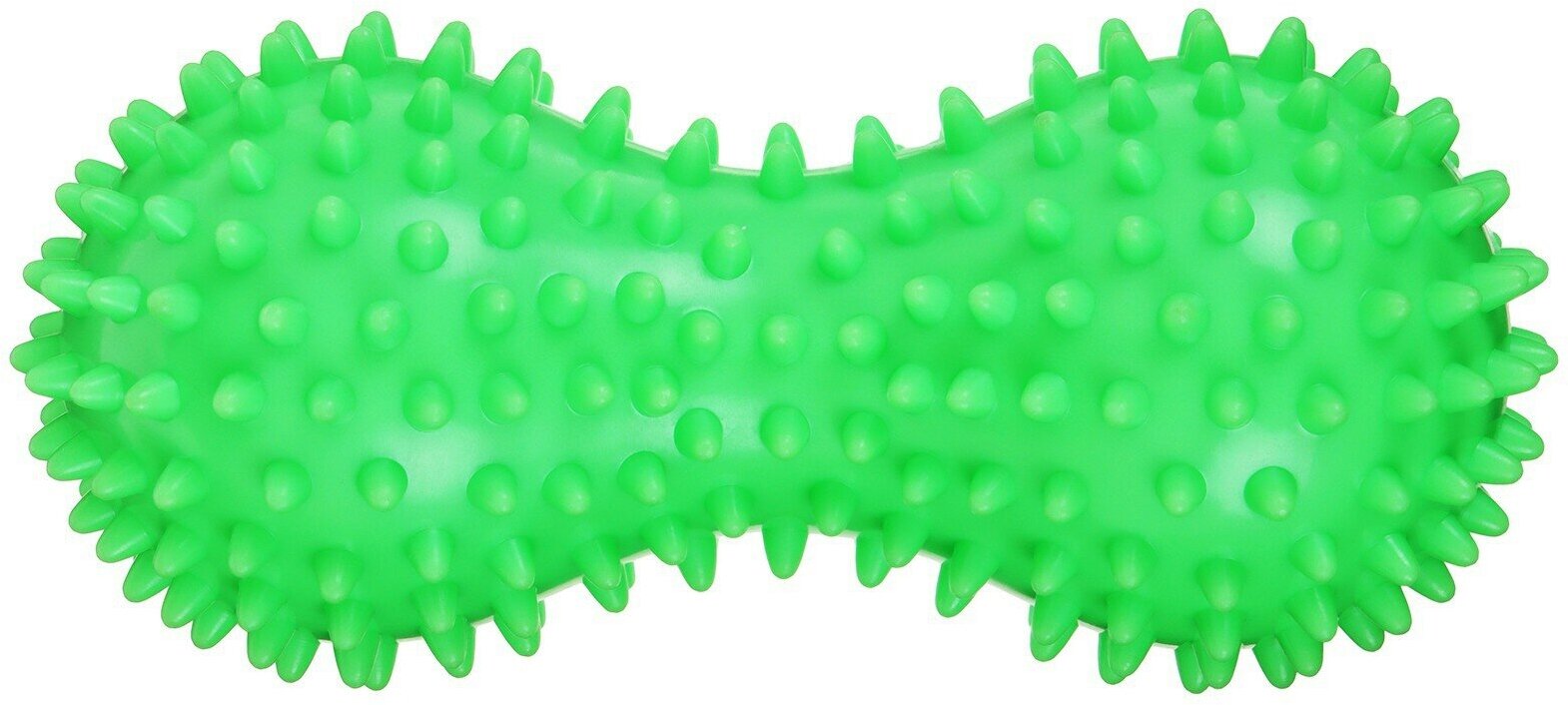 Мяч ONLYTOP "Котик", массажный, двойной, цвет зеленый