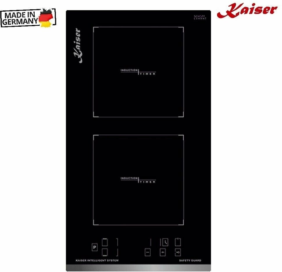 Индукционная варочная панель 28,8х52 см Kaiser KCT 3726 FI черная