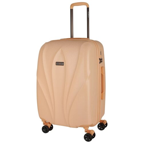 фото Чемодан eberhart lotus средний м поликарбонат персиковый 03l-007-424
