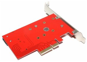 Переходник (адаптер) для дисков SSD M.2 (NGFF) (Key M и Key B) на PCI-E x4