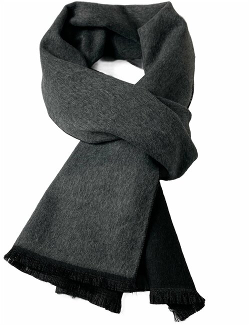 Шарф Florento, 180х30 см, черный, серый