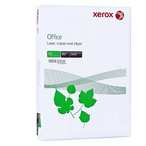 Бумага Xerox A4 Office 421L91820 80 г/м², 500 л, белый бумага для офисной техники iq ultra а3 80 г кв м белизна 168% cie 500 листов