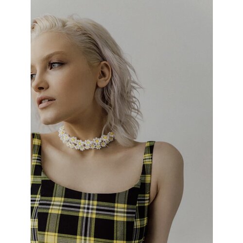 фото Колье daily daisy, бисер, длина 40 см