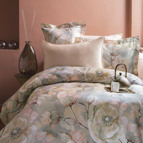 Комплект постельного белья Issimo Home Иссимо Хоум Sakura Евро, 300TC, 100% хлопок, люкс-сатин