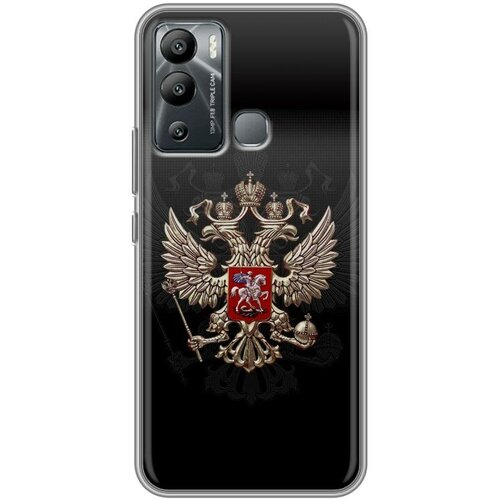 Дизайнерский силиконовый чехол для Инфиникс Хот 12i / Infinix Hot 12i Герб России дизайнерский силиконовый чехол для инфиникс хот 12i infinix hot 12i черные кристаллы