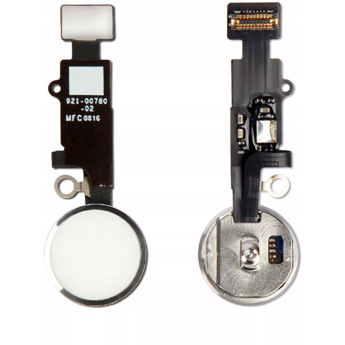 Шлейф для iPhone 7/7 Plus/8/8 Plus/SE (2020)/SE (2022) на кнопку HOME в сборе - Серебро