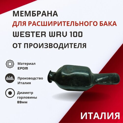 Мембрана для расширительного бака Wester WRV 100 (membrRBWRV100) мембрана для расширительного бака wester wrv 100 литров