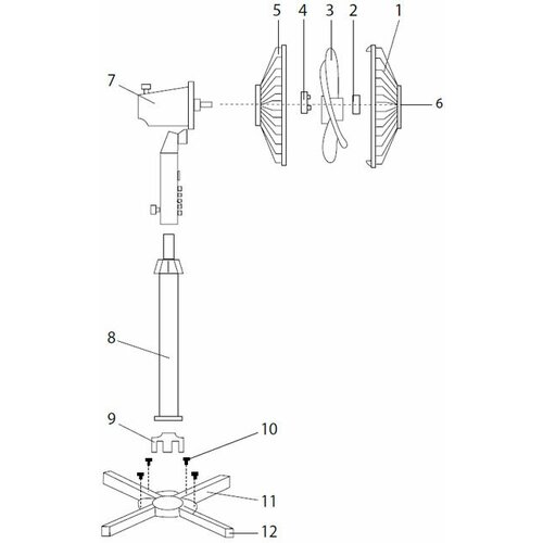 Вентилятор Centek CT-5004 чёрный цена за 1 штуку 224500₽