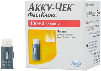 Accu-Chek ланцеты FastClix, 102 шт.