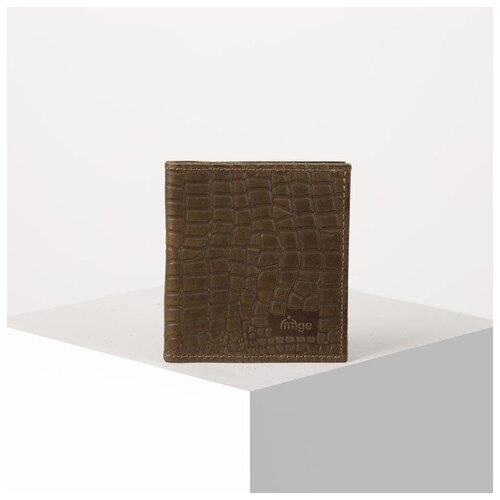 фото Кошелек жен 11-01-01, 8,5*1*9,5, отд д/купюр, отд д/карт, крокодил, оливковый 5372630 сима-ленд
