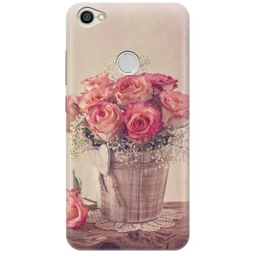 фото Re:paчехол - накладка artcolor для xiaomi redmi note 5a prime с принтом "винтажные розы"