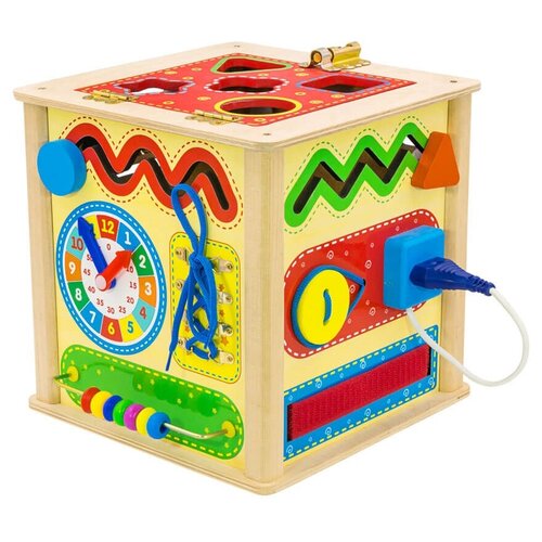Развивающая игрушка Alatoys Универсальный куб БК01, разноцветный развивающая игрушка kett up куб цифры разноцветный
