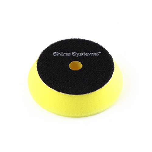 Круг полировочный антиголограммный желтый Shine Systems DA Foam Pad Yellow 155мм. SS554