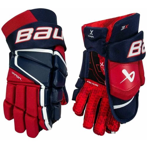 Перчатки Bauer Vapor 3X Jr (Nav/Red/Wht 11) перчатки bauer vapor 3x s22 jr red 1059964 11