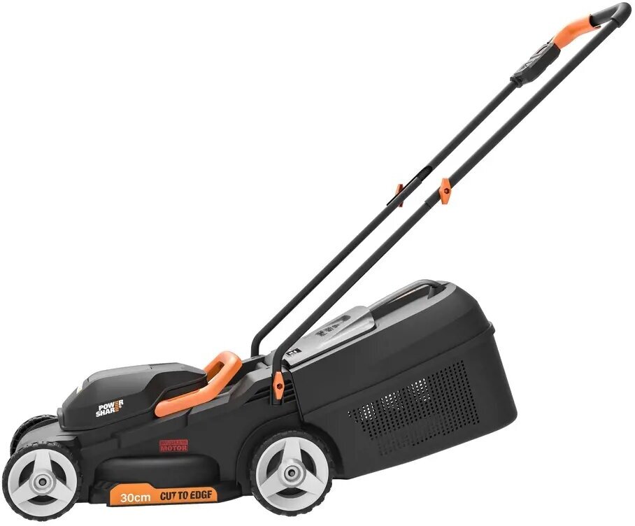 Аккумуляторная газонокосилка WORX WG730E, 30 см, бесщеточная, 20В, 4Ач х 1, ЗУ 2А - фотография № 10