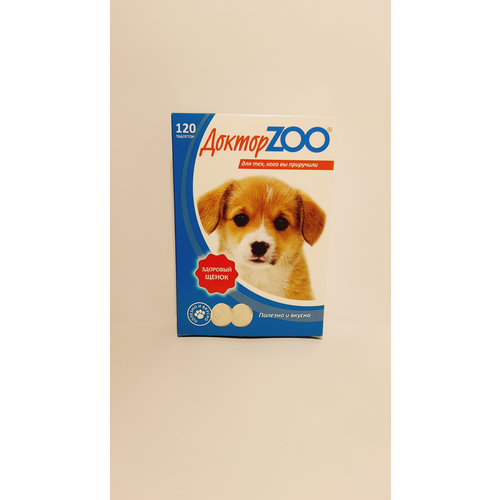 Пищевая добавка Доктор ZOO для собак Здоровый щенок с кальцием , 120 таб.