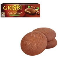 Печенье GRISBI (Гризби) "Hazelnut", с начинкой из орехового крема, 150 г, 13829