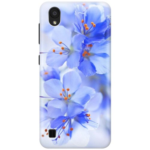 фото Cиликоновый чехол на zte blade a5 (2019) / зте блейд а5 2019 с принтом "лазурные орхидеи" gosso