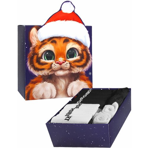 фото Носки status, 12 пар, размер 29, белый, черный