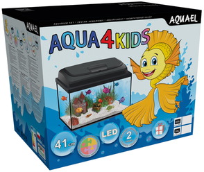 Аквариум фигурный Aquael Aqua4Kids 40, 20 л, черный, 41*27*33 см