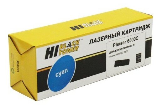 Тонер-картридж лазерный Hi-Black 106R01601 для Xerox Phaser 6500/WC 6505, голубой