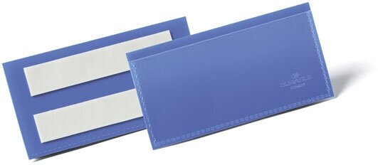 Карман для маркировки самоклеящийся DURABLE 1759/07, 100х38мм, синий, 1шт.