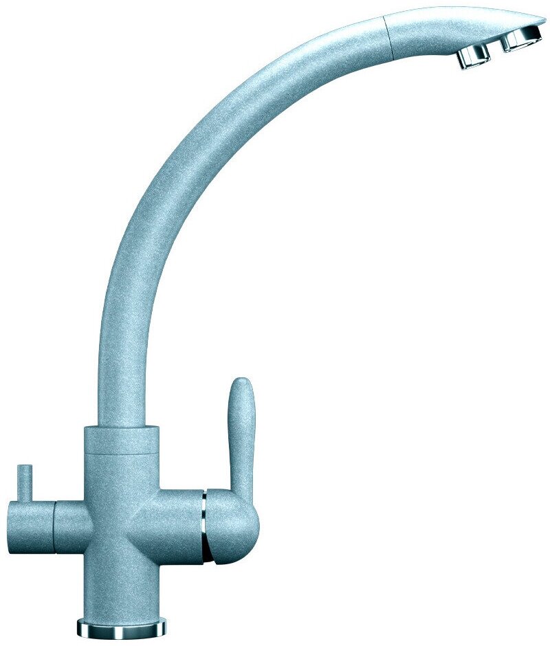 Смеситель для кухни Ulgran U-017-342, графит под фильтр