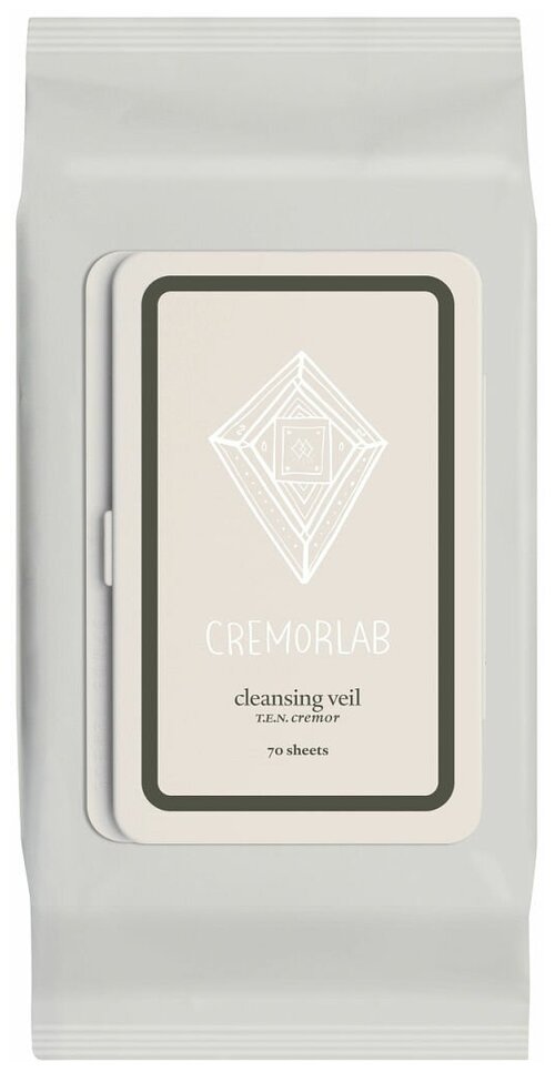 Cremorlab салфетки для снятия макияжа T.E.N. Cremor, 70 уп. по 70 шт.