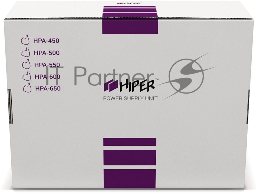 Блок питания HIPER HPA-550 550W black BOX - фото №17