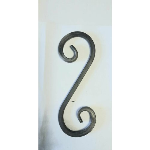 Кованый элемент из квадрата 10*10, размер 24х9 см, 6 шт