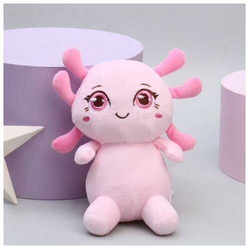 Мягкая игрушка «Аксолотль», цвет розовый мягкая игрушка аксолотль 35 см цвет розовый