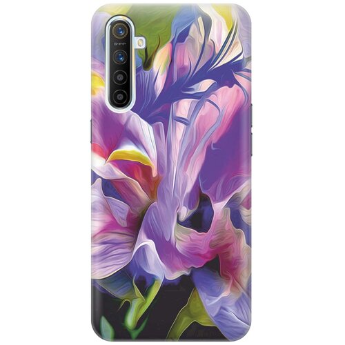 фото Cиликоновый чехол на realme xt / рилми хт с принтом "цветочная абстракция" gosso