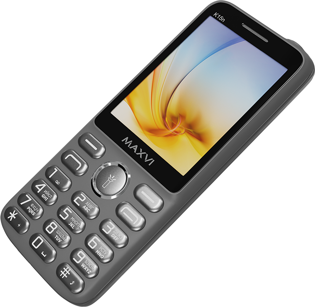 Телефон MAXVI K15n, 2 SIM, серый