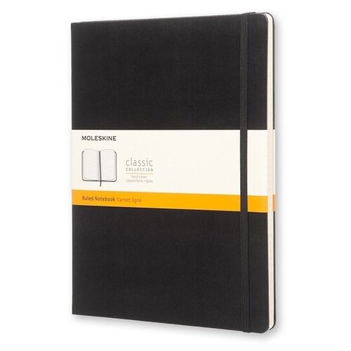 Записная книжка Moleskine Classic (в линейку), Хlarge (19х25 см), черный